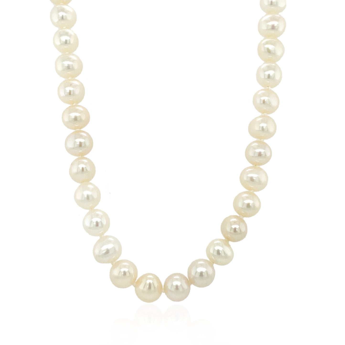 14k Gold Necklace w/White Freshwater Cultured Pearls