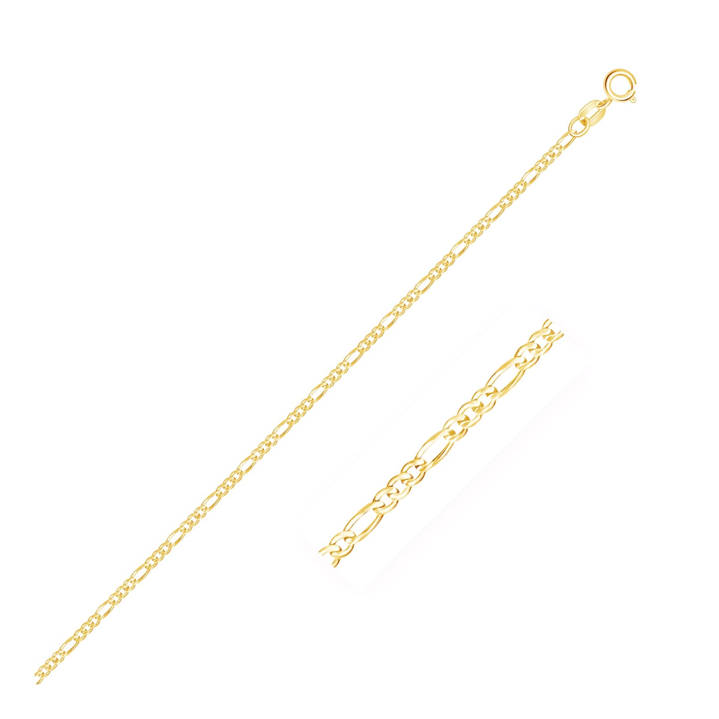 14k Gold Figaro Anklet 1.5mm