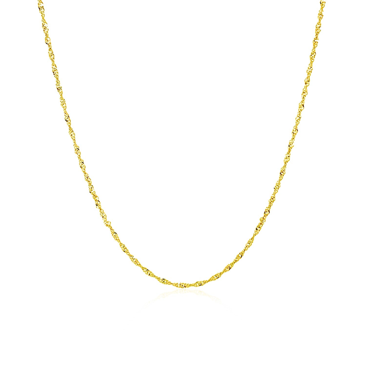 10k Gold Singapore Chain (1.10 mm)