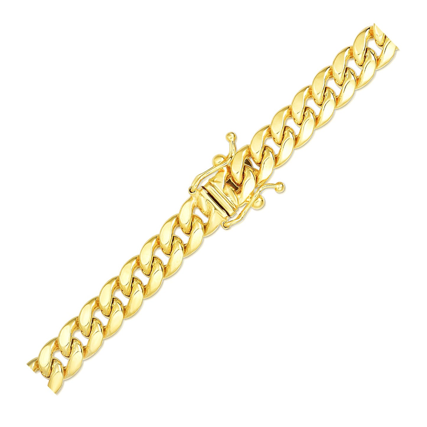14k Gold Semi Solid Miami Cuban Bracelet (6.10 mm)