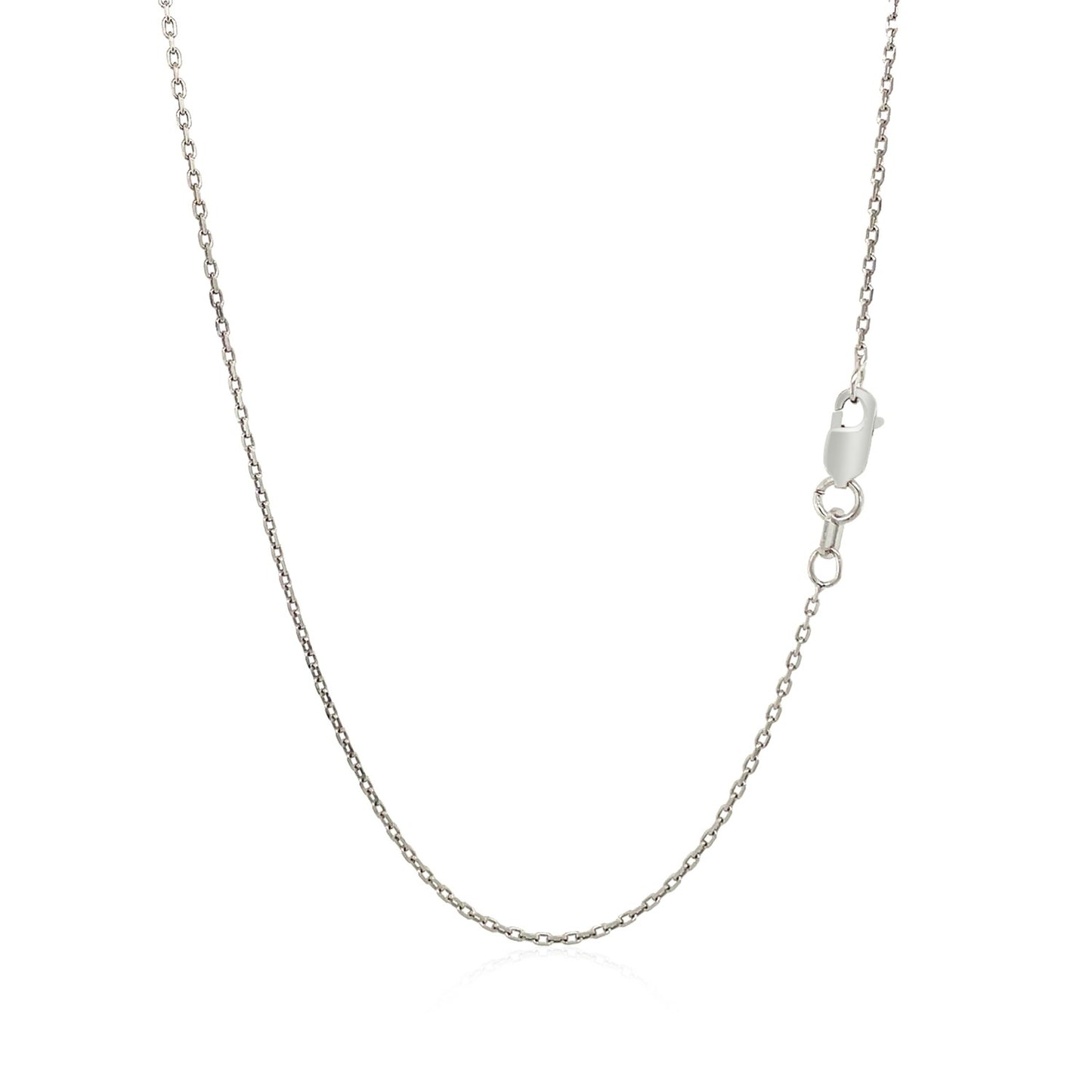 Open Heart Pendant w/Diamonds in Sterling Silver