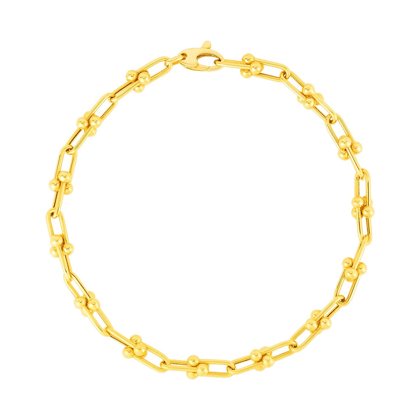 14k Gold 7 1/2-inch Jax Chain Bracelet (3.00 mm)