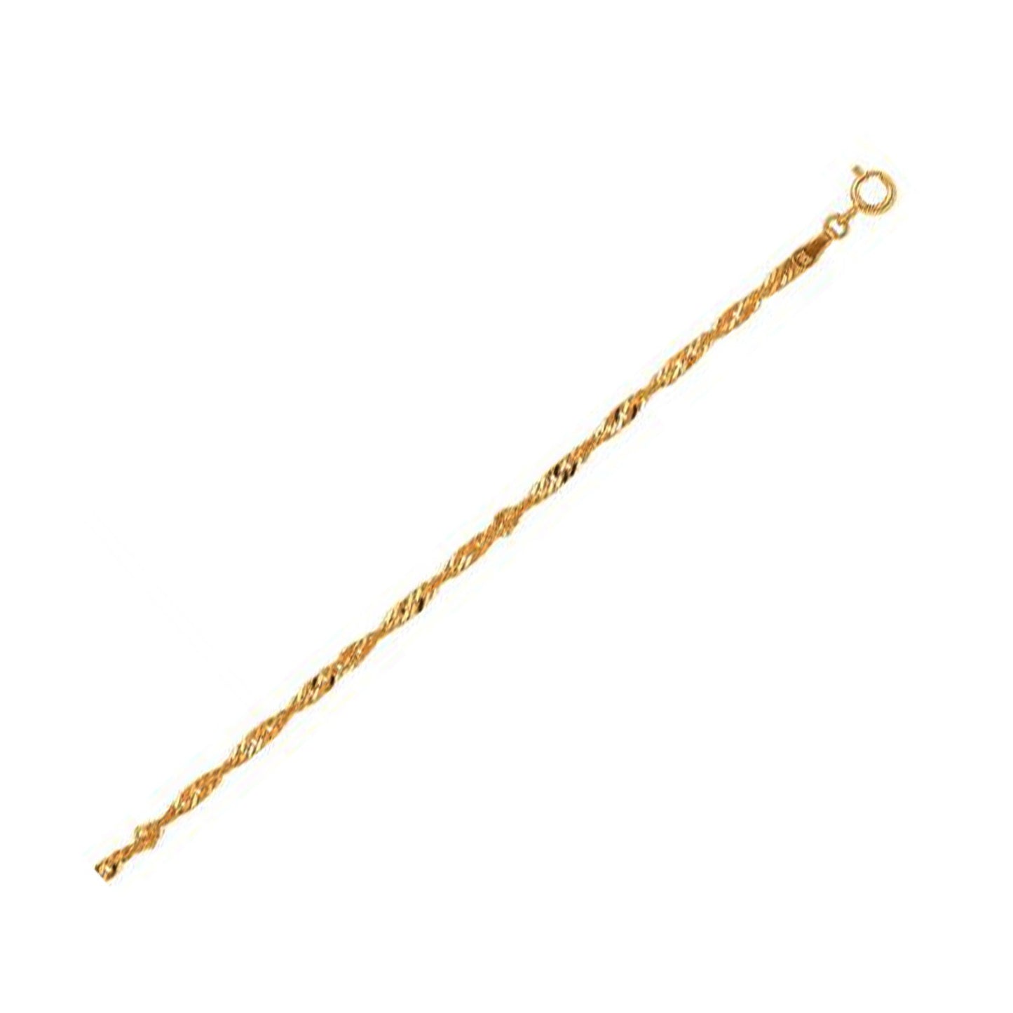 10k Gold Singapore Bracelet (2.20 mm)