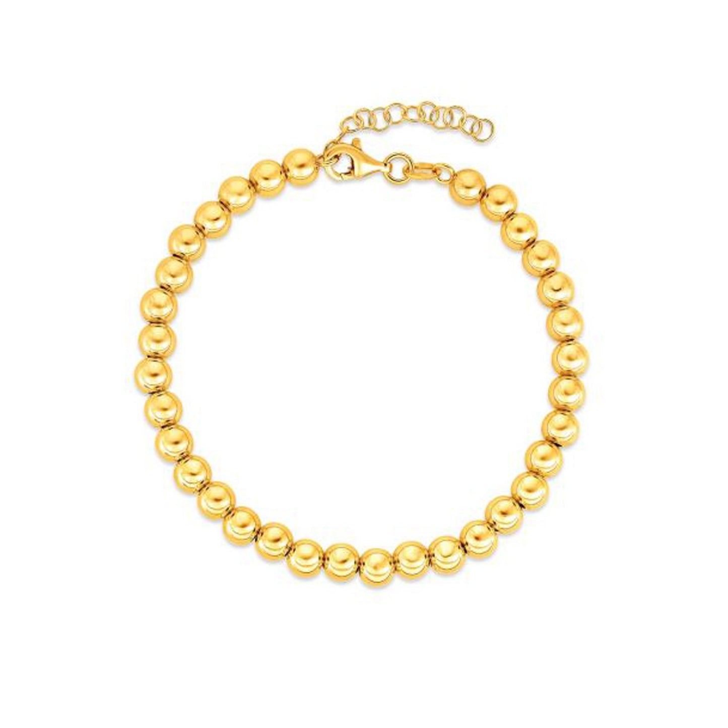 14k Gold Bead Chain Necklace(5mm)