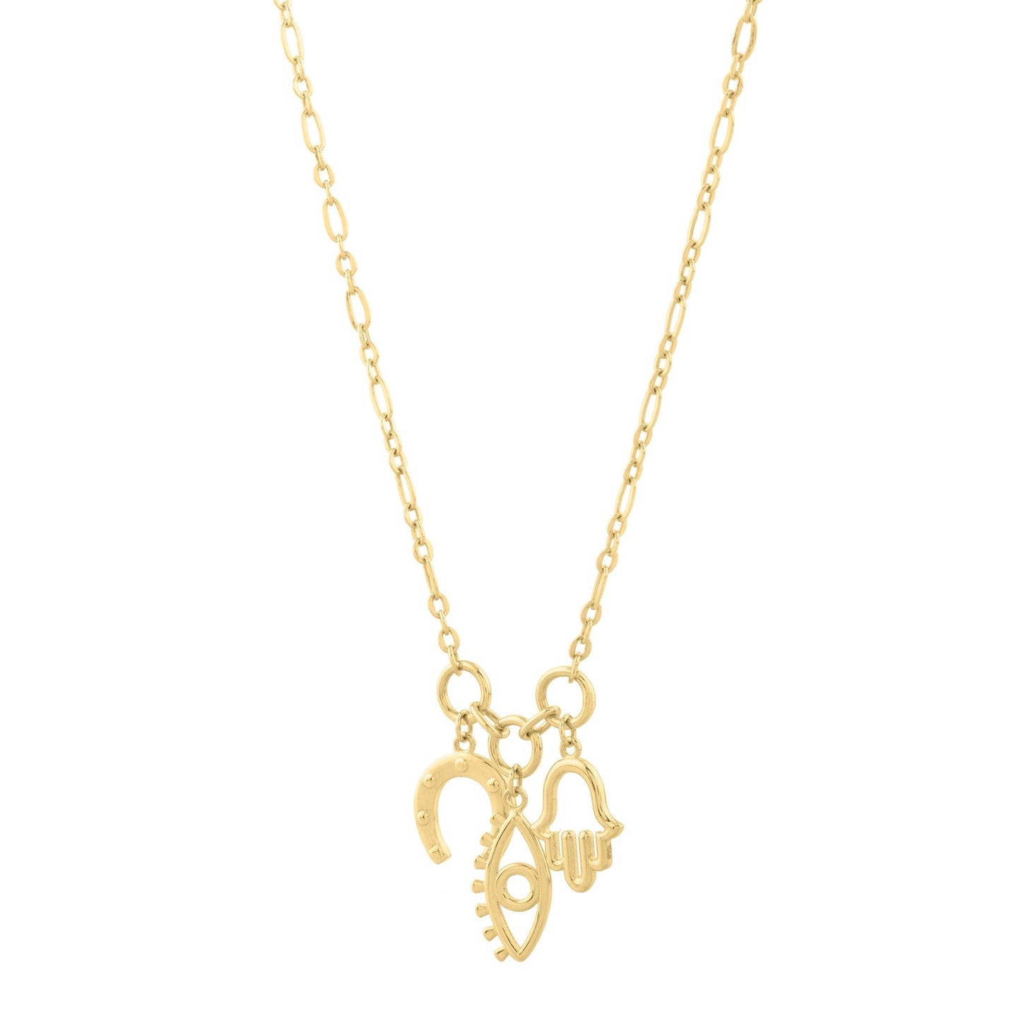 14K Gold Lucky Charms Necklace