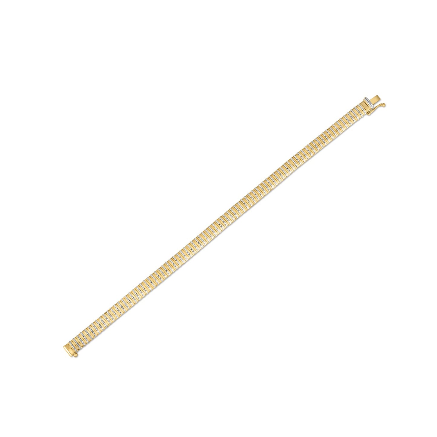 14k Gold Diamante Flex Bracelet (5.80 mm)