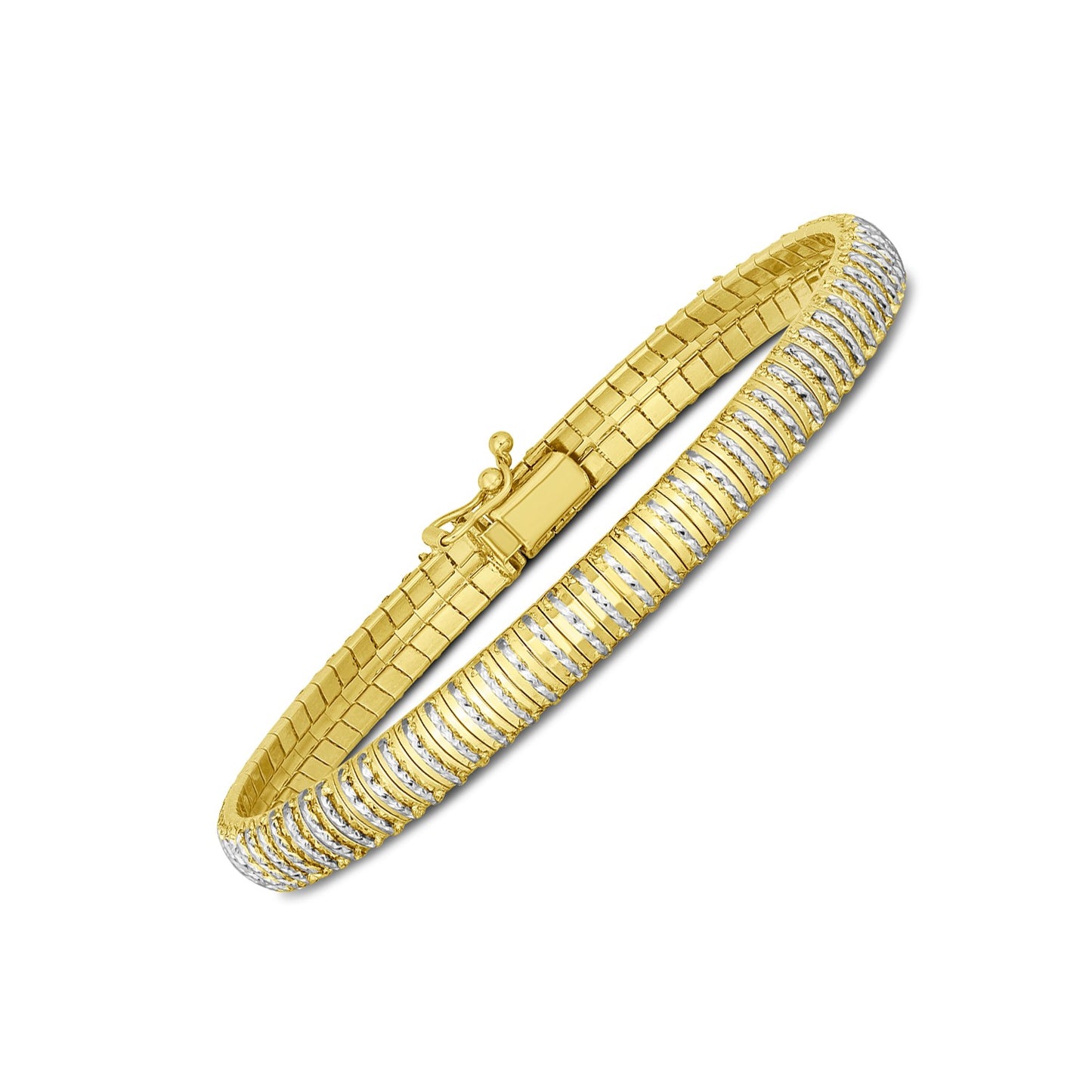 14k Gold Diamante Flex Bracelet (5.80 mm)