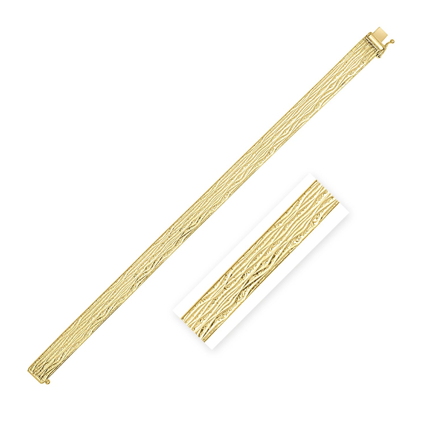 14k Gold Glacier Bracelet (8.10 mm)
