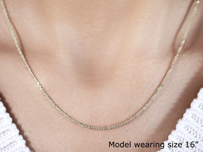 10k Gold Sparkle Chain 1.50 mm)