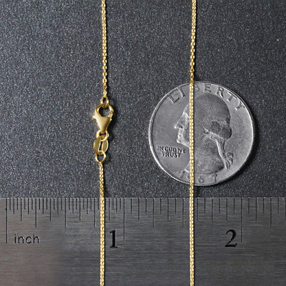 14k Gold Oval Cable Link Chain