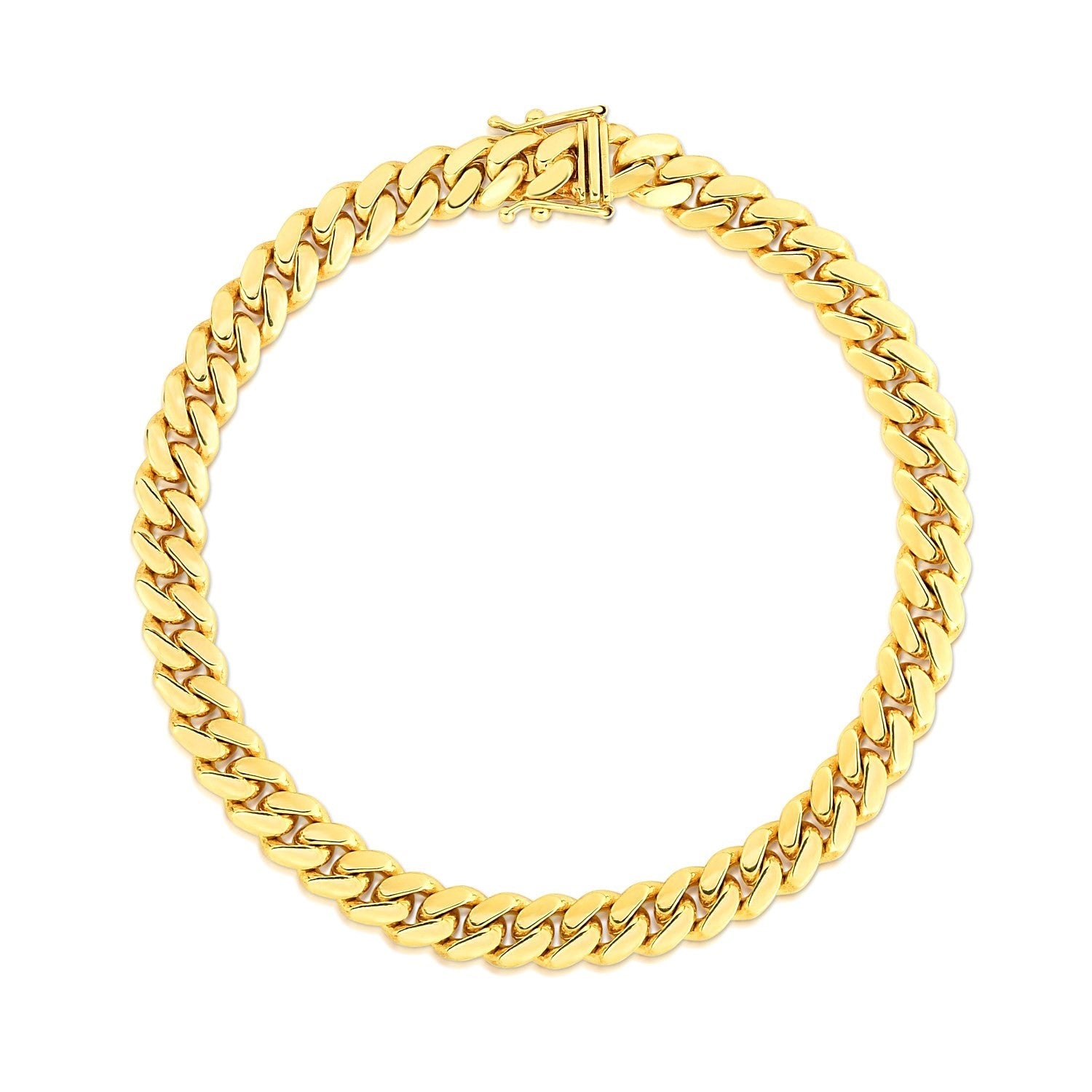 10k Gold Classic Miami Cuban Solid Chain (8.20 mm)