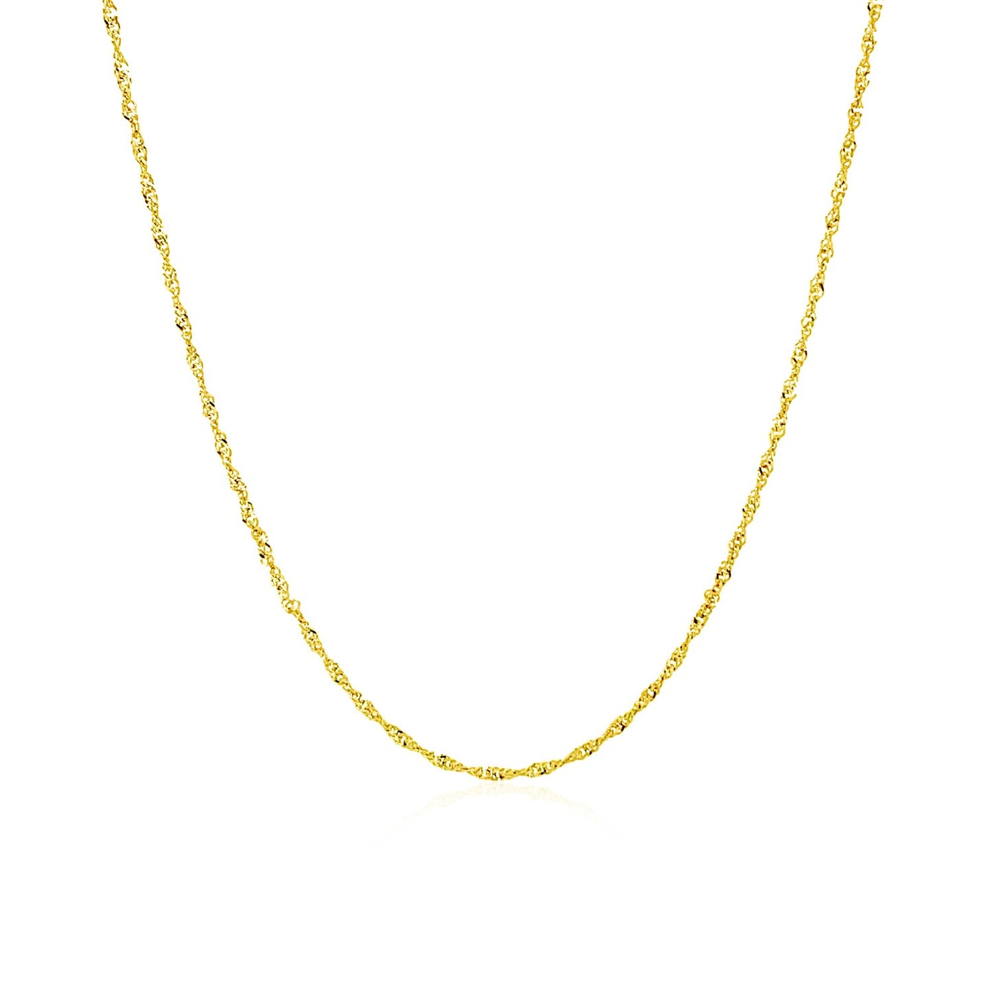 10k Gold Singapore Chain (1.10 mm)
