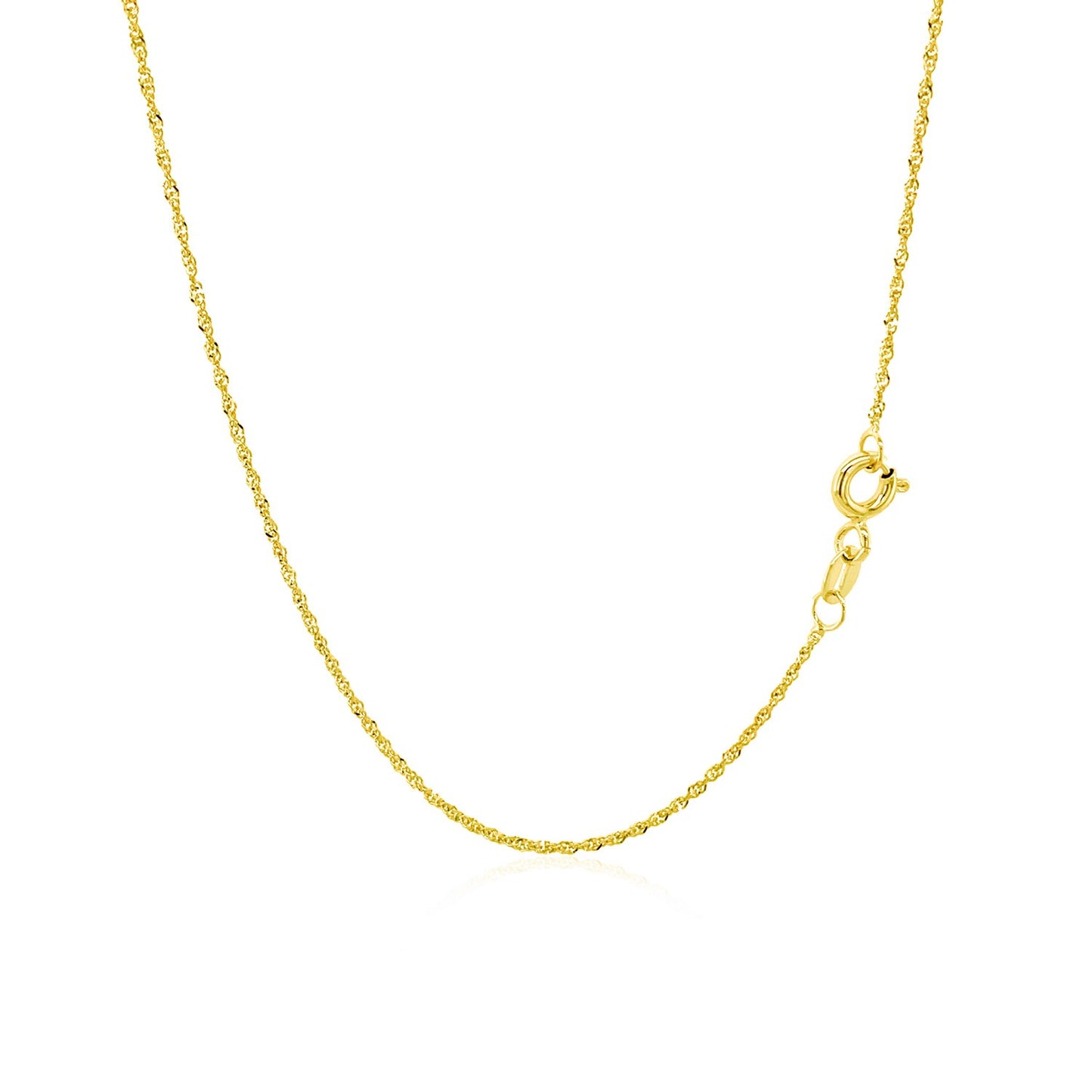 10k Gold Singapore Chain (1.10 mm)