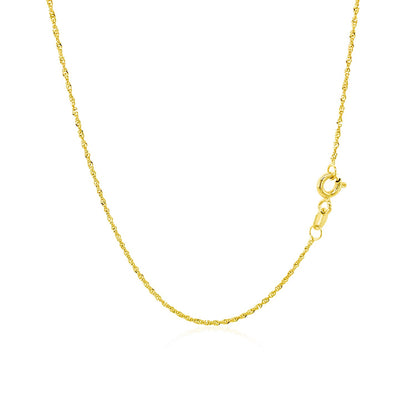 10k Gold Singapore Chain (1.10 mm)