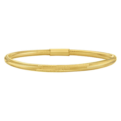 14K Yellow Gold Small Stretch Mesh Bracelet (3.40 mm)