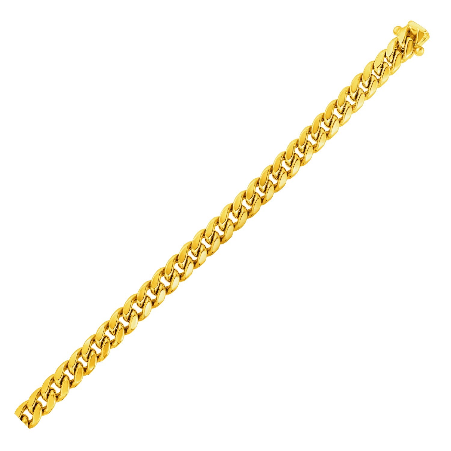 14k Gold Semi Solid Miami Cuban Bracelet (6.10 mm)