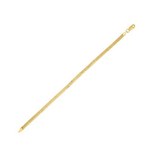 14k Gold Bismark Bracelet (3.50 mm)
