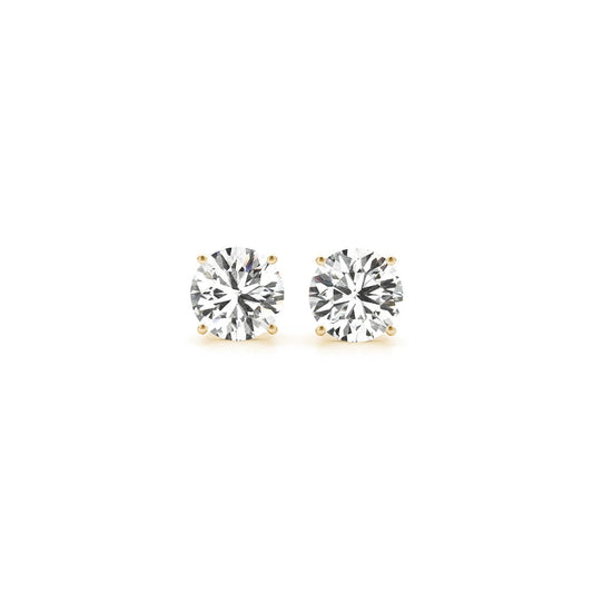 1 1/2 cttw Certified IGI Lab Grown Round Diamond Earrings 14k Gold(G/VS2)