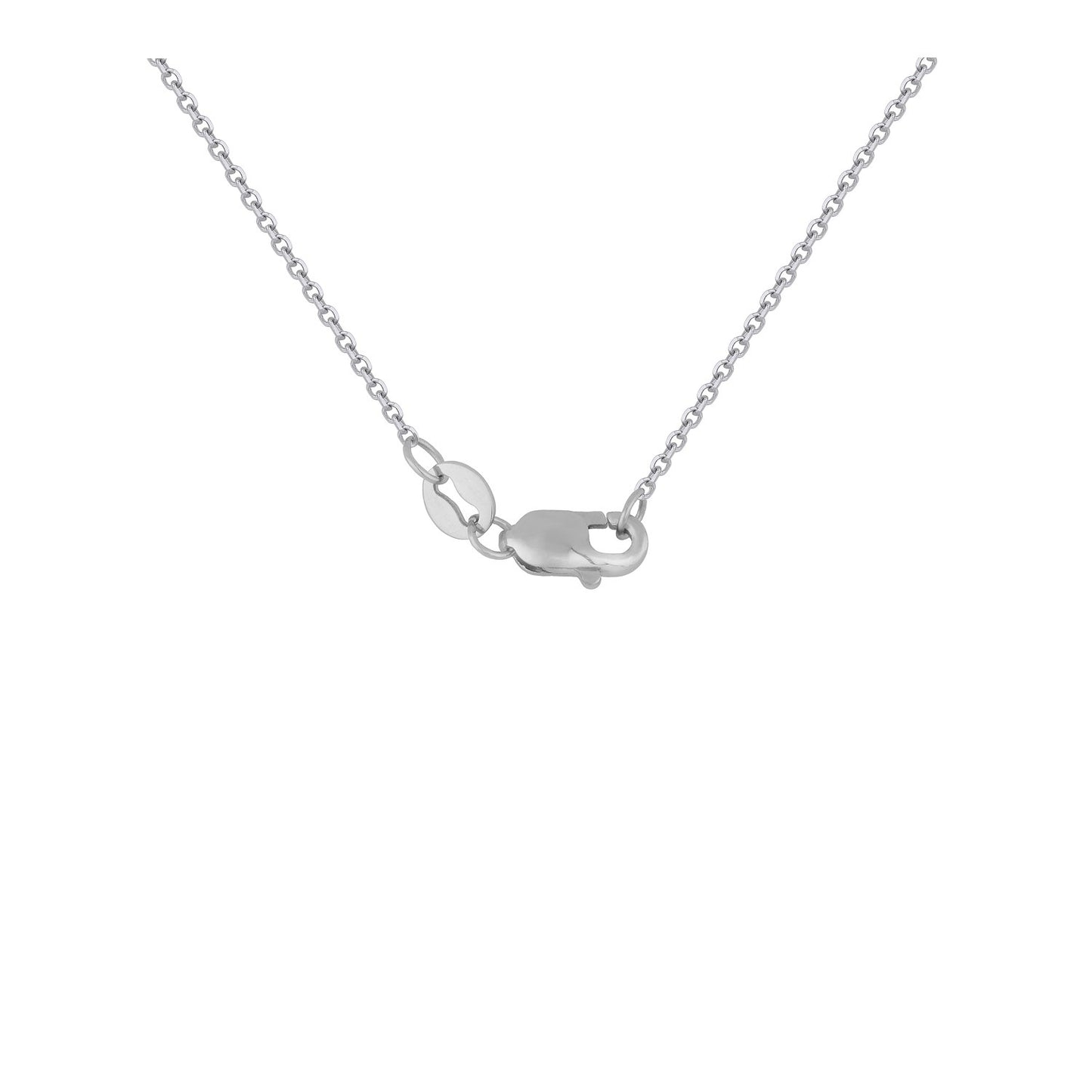 Triple Triangle Pendant w/Diamonds in 14k White Gold (1/5 cttw)