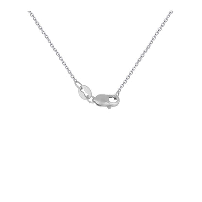 Triple Triangle Pendant w/Diamonds in 14k White Gold (1/5 cttw)