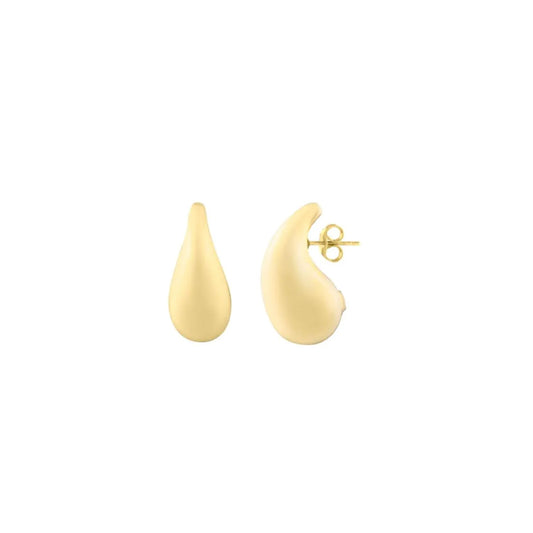 14k Gold Raindrop Studs