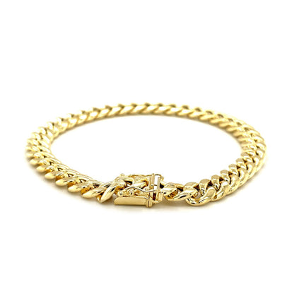 10k Gold Semi Solid Miami Cuban Bracelet (7.20 mm)