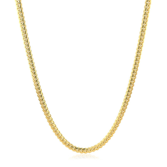 10k Gold Classic Solid Miami Cuban Chain (2.60 mm)