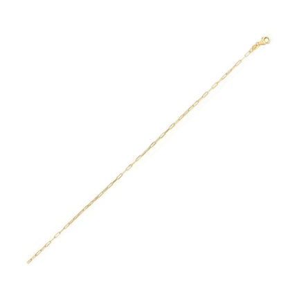 14K Gold Fine Paperclip Chain (1.20 mm)