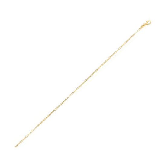 14K Gold Fine Paperclip Chain (1.20 mm)