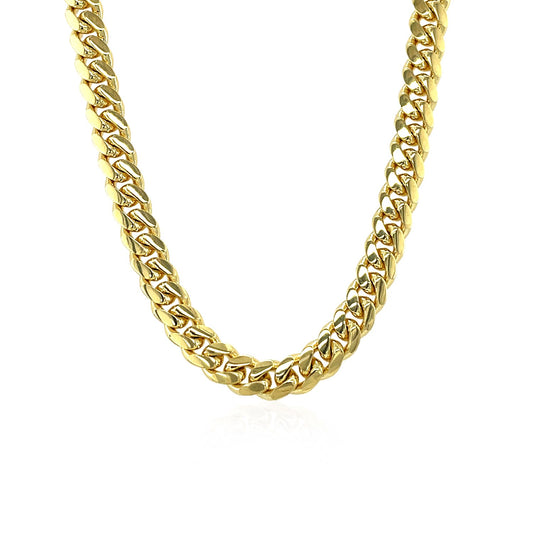 14k Gold Classic Miami Cuban Solid Chain (4.90 mm)