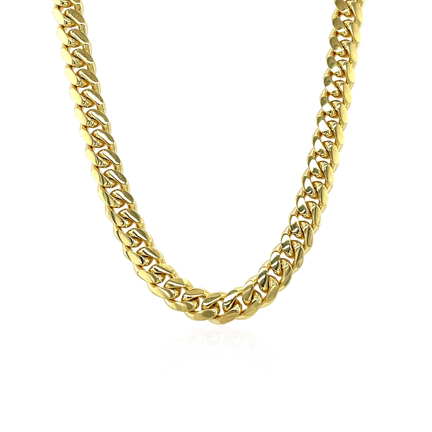 14k Gold Classic Miami Cuban Solid Chain (5.00 mm)