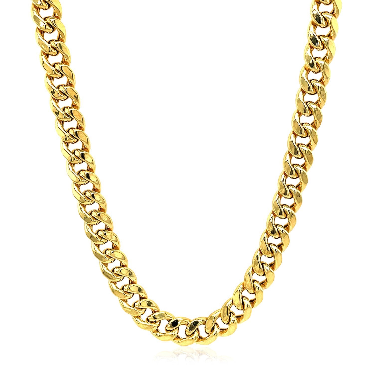 10k Gold Semi Solid Miami Cuban Chain (5.00 mm)
