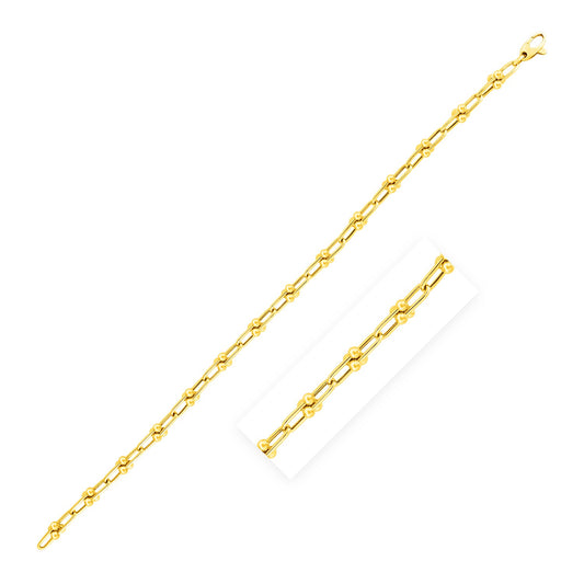 14k Gold 7 1/2-inch Jax Chain Bracelet (3.00 mm)