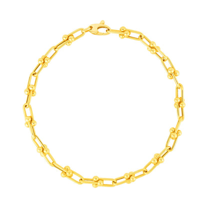 14k Gold 7 1/2-inch Jax Chain Bracelet (3.00 mm)