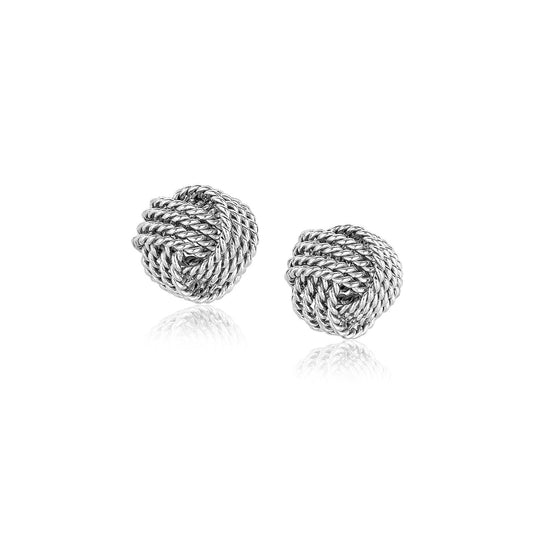 Love Knot Stud Style Earrings(9mm)