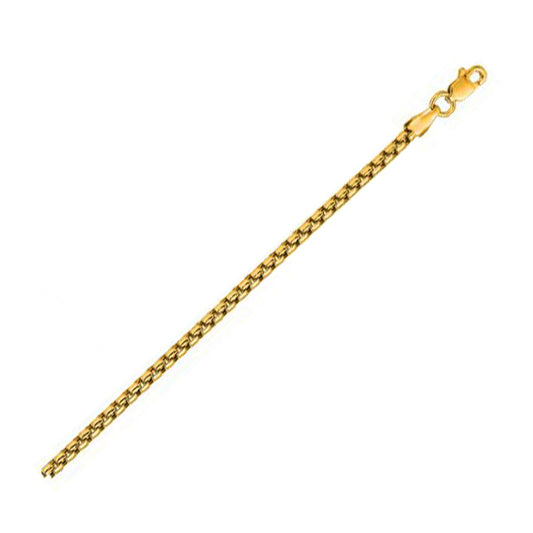 14k Gold Solid Round Box Chain (3.60 mm)