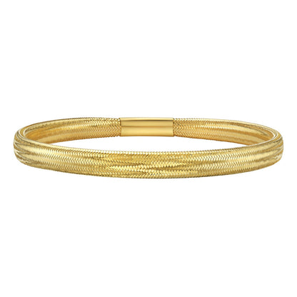14K Yellow Gold Medium Stretch Mesh Bracelet (5.40 mm)