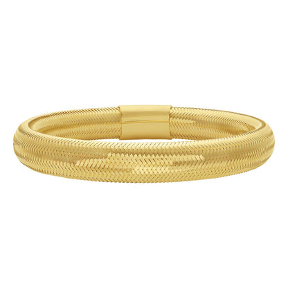 14K Yellow Gold Large Stretch Mesh Bracelet (8.80 mm)