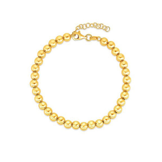 14k Gold Bead Chain Necklace(5mm)