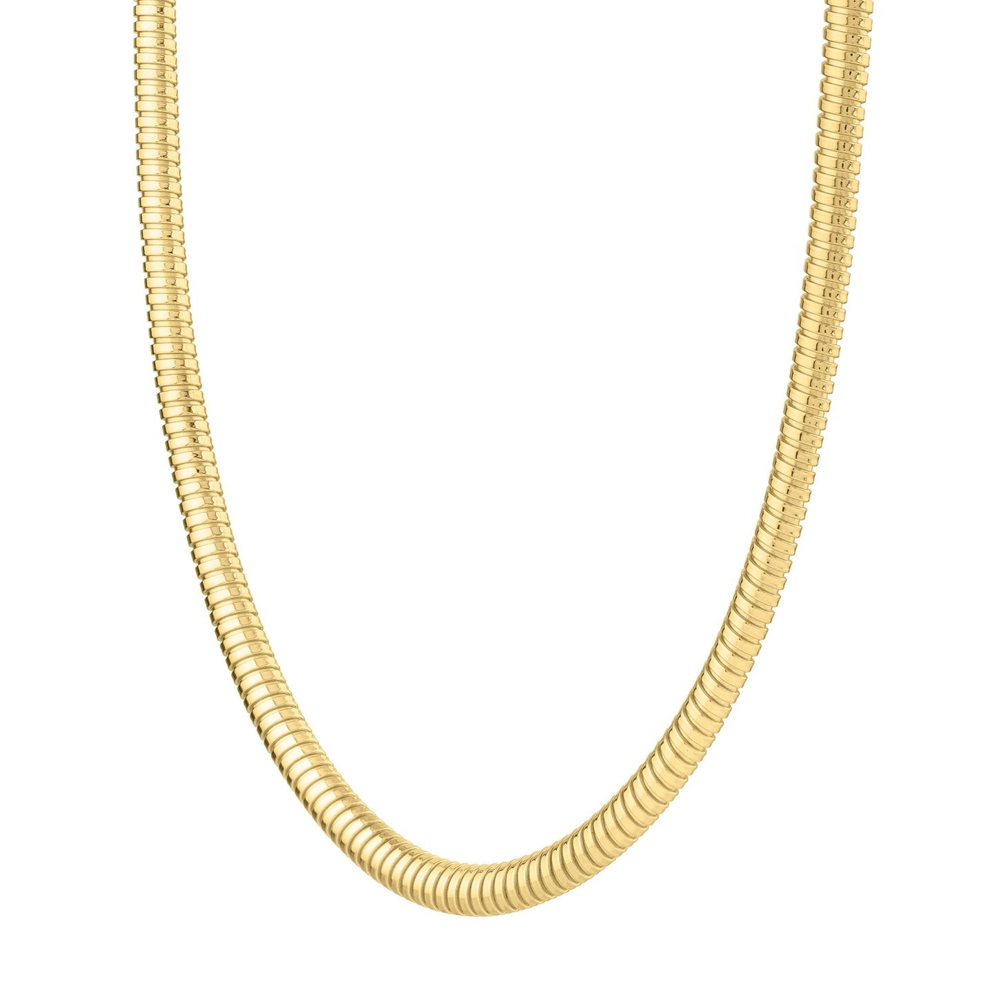 14k Gold Tubogas Necklace (5.00 mm)
