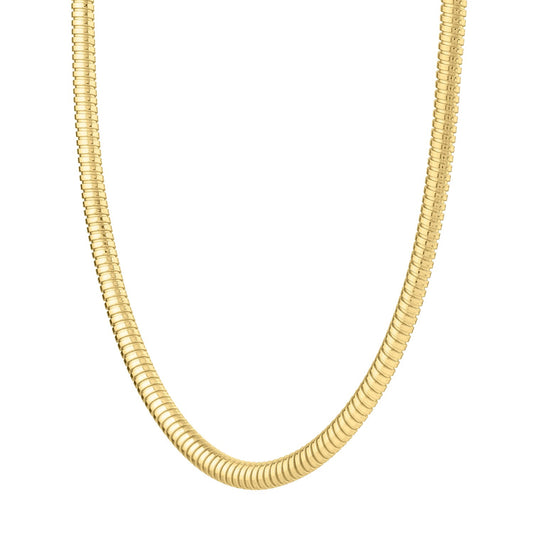 14k Gold Tubogas Necklace (5.00 mm)