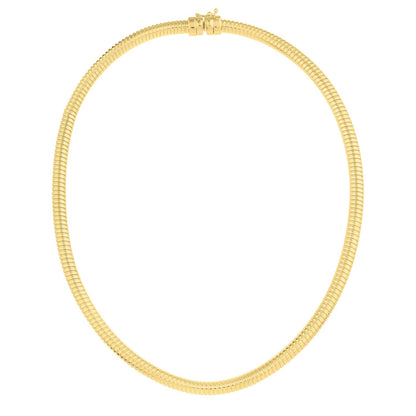 14k Gold Tubogas Necklace (5.00 mm)