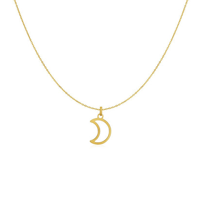 14k Gold Necklace w/Moon