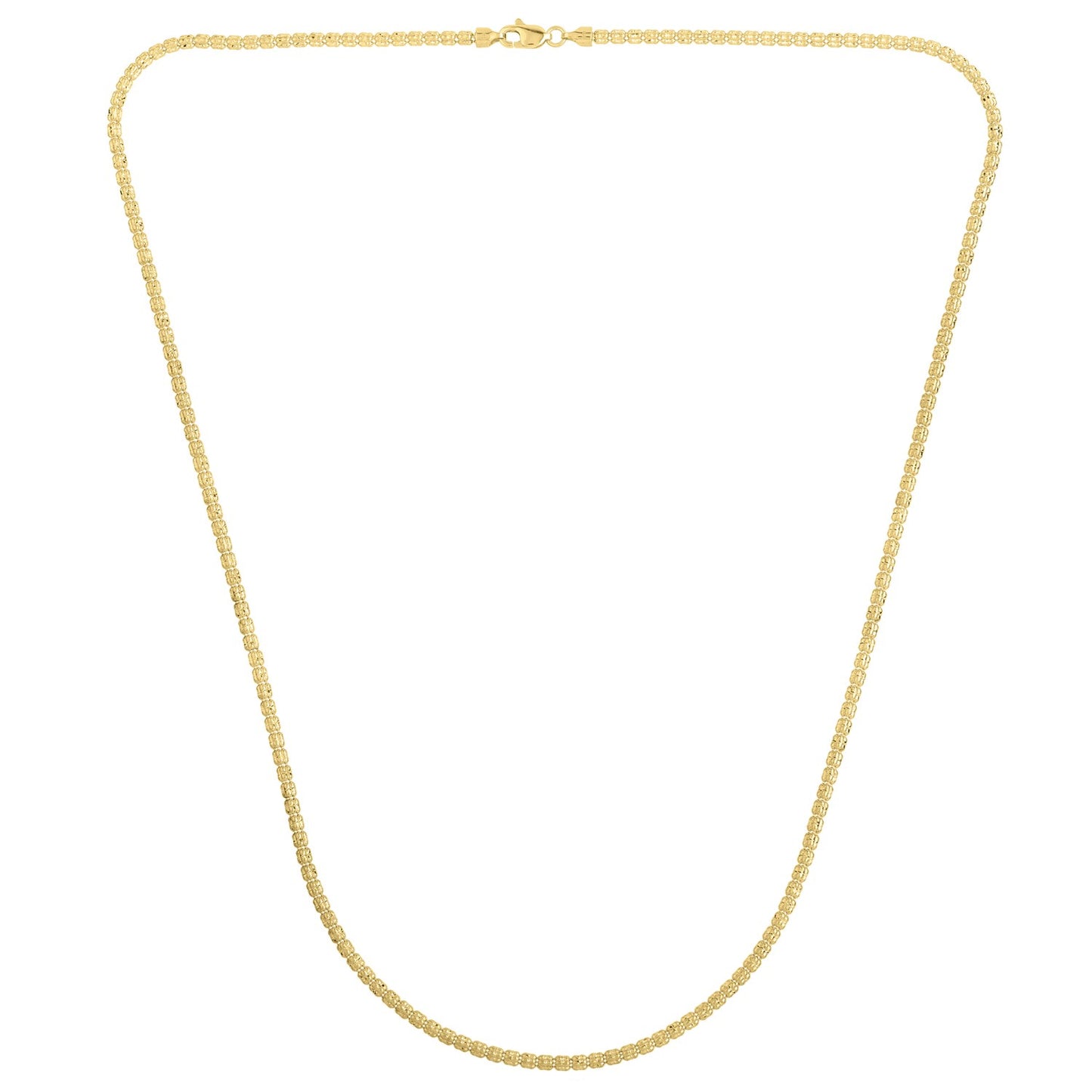 Ice Barrel Chain in 14k Gold (2.70 mm)