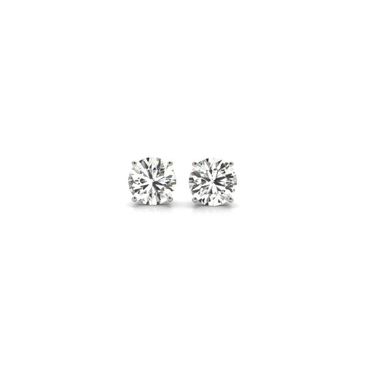 1 Cttw Certified IGI Lab Grown Round Diamond Stud Earrings (G/VS2)