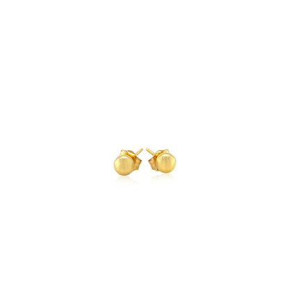 10k Gold Ball Style Stud Earrings (4mm)