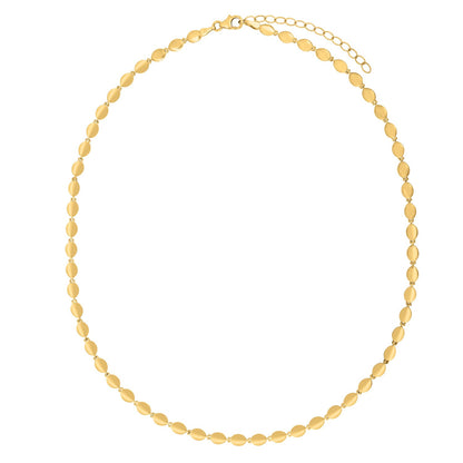 14K Yellow Gold Pebble Bead Chain (4.00 mm)
