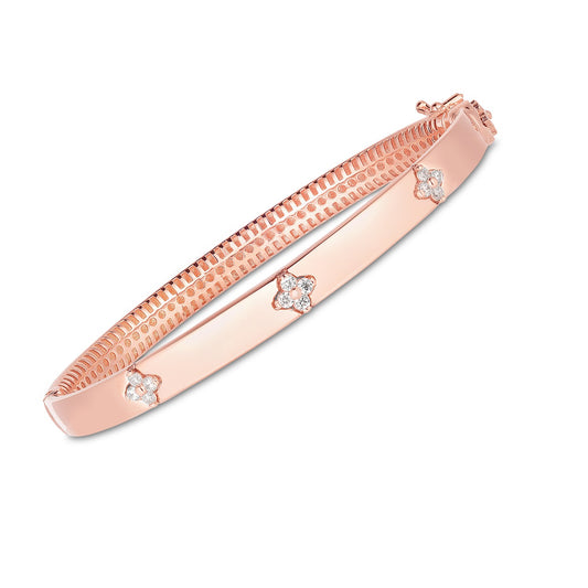 Rose Gold Trilogy Diamond Bangle (5.40 mm)