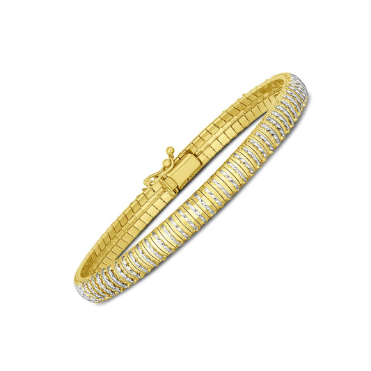 14k Gold Diamante Flex Bracelet (5.80 mm)