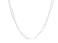 14k White Gold Wire Paperclip Chain (2.70 mm)